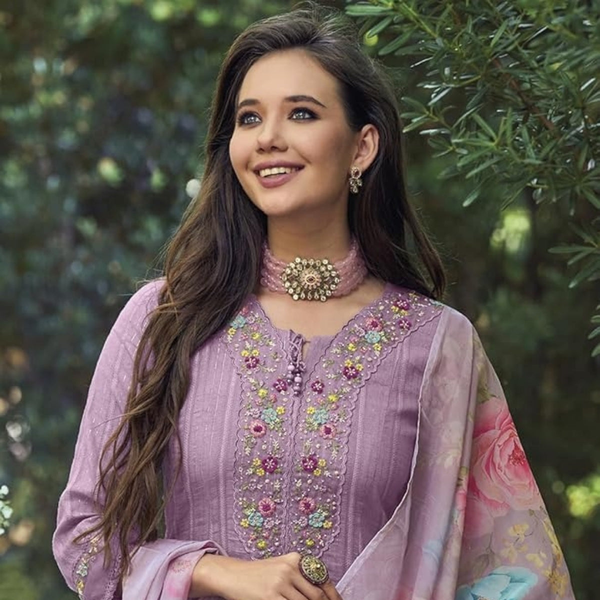 Pack of 2 Premium Cotton Kurtis with Plazzo Pant & Dupatta – Casual Ethnic| C-12