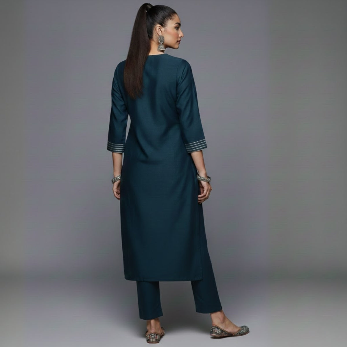 Women's Pack of 3 Pure Cotton Kurtis with Pant & Dupatta |C-014