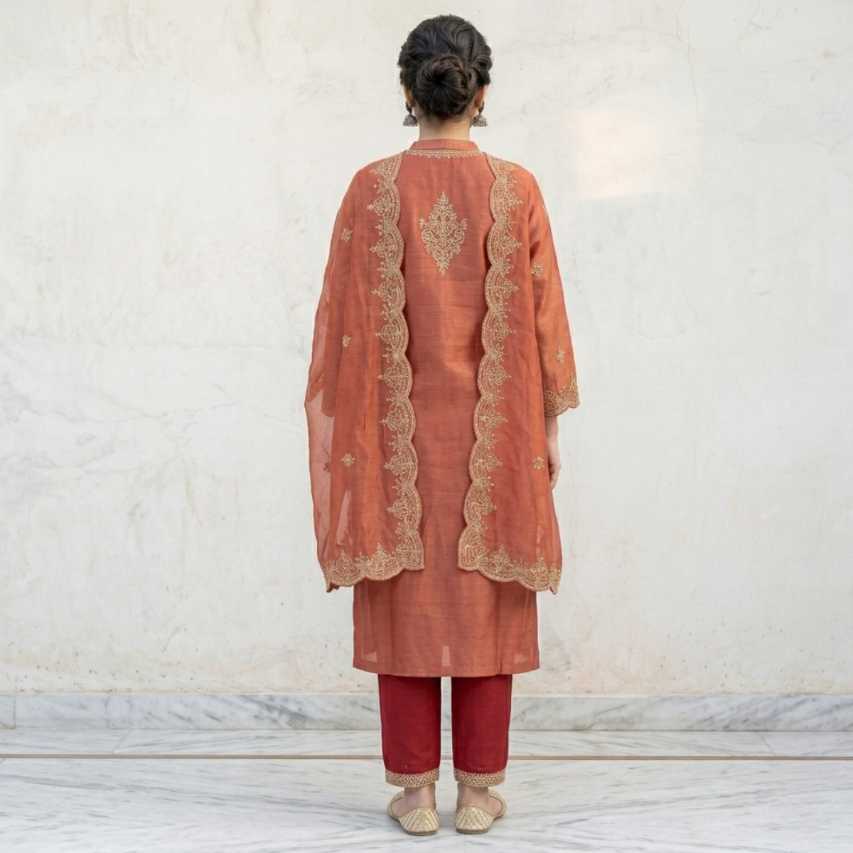 Women's Pack of 3 Pure Cotton Kurtas Pant Set & Dupatta |C-032