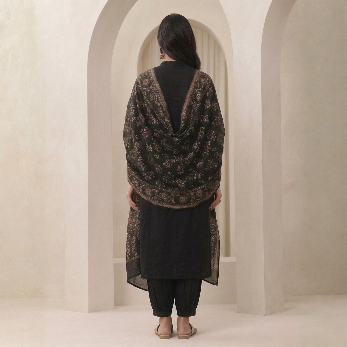 Women's Pack of 3 Pure Cotton Kurtas Pant Set & Dupatta |C-030