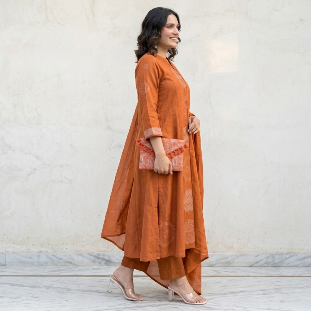 Women's Pack of 3 Pure Cotton Kurtas Pant Set & Dupatta |C-032