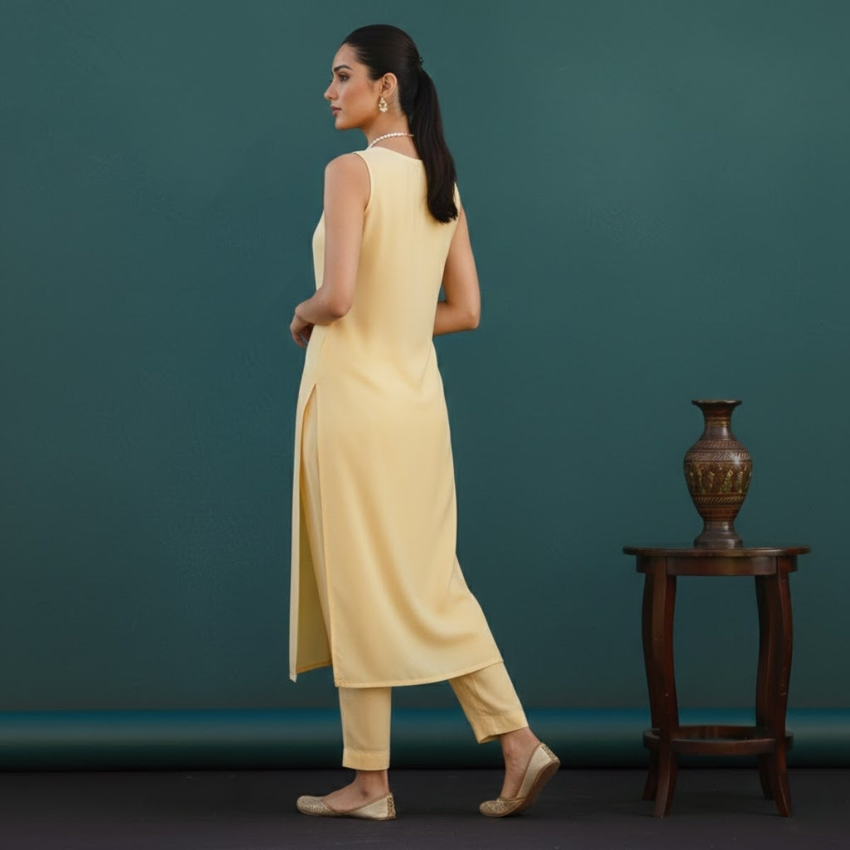 Women's Pack of 3 Pure Cotton Kurtis with Pant & Dupatta |C-018