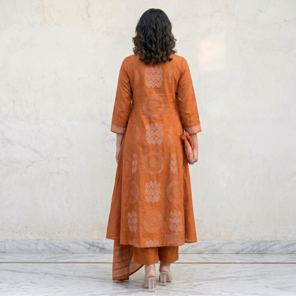 Women's Pack of 3 Pure Cotton Kurtas Pant Set & Dupatta |C-032