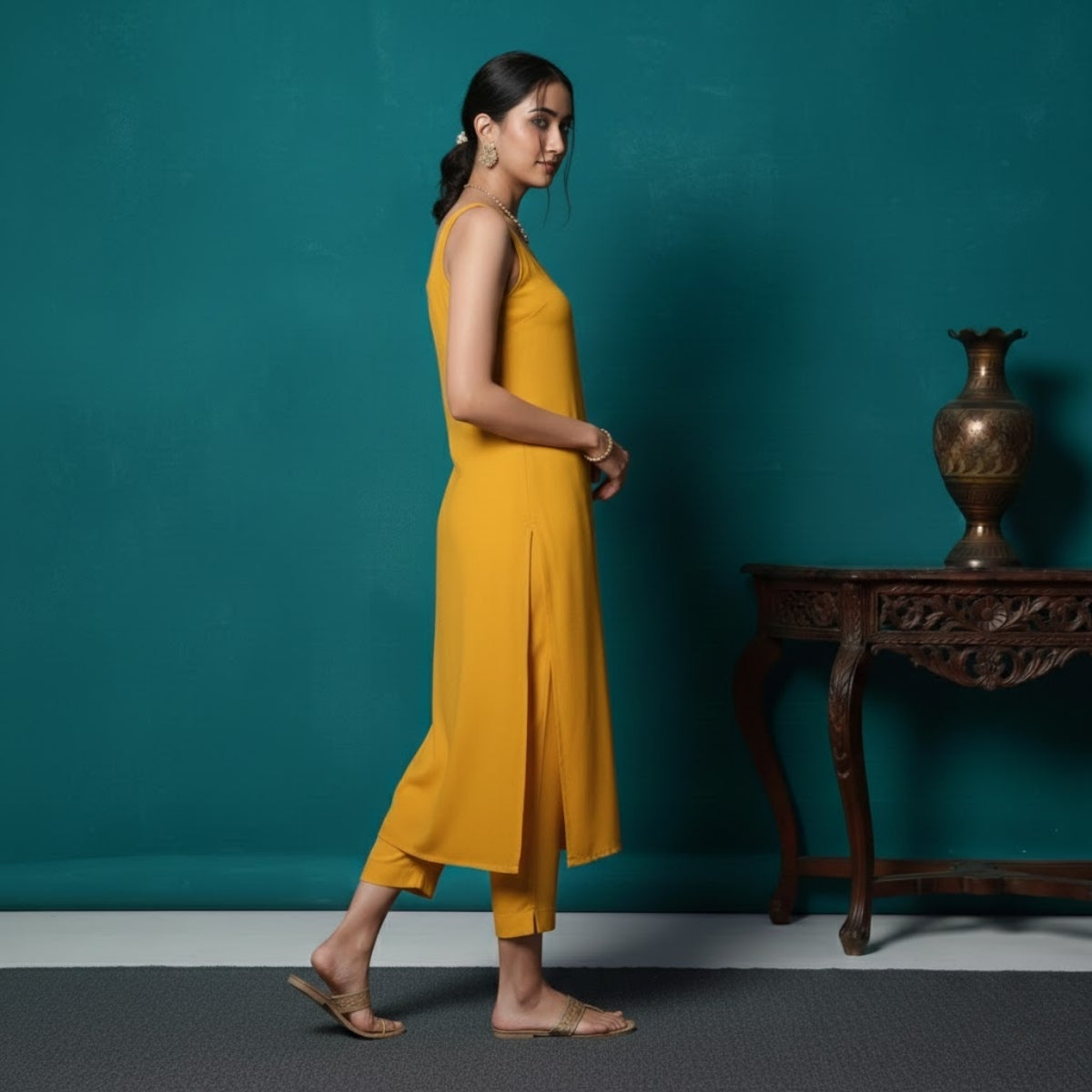 Women's Pack of 3 Pure Cotton Kurtis with Pant & Dupatta |C-019