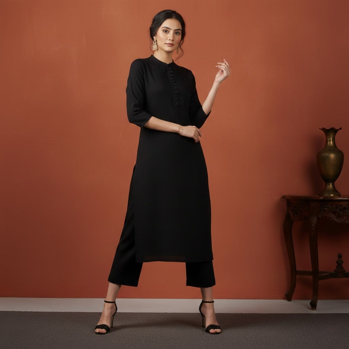 Women's Pack of 3 Pure Cotton Kurtas Pant Set without Dupatta |C-021