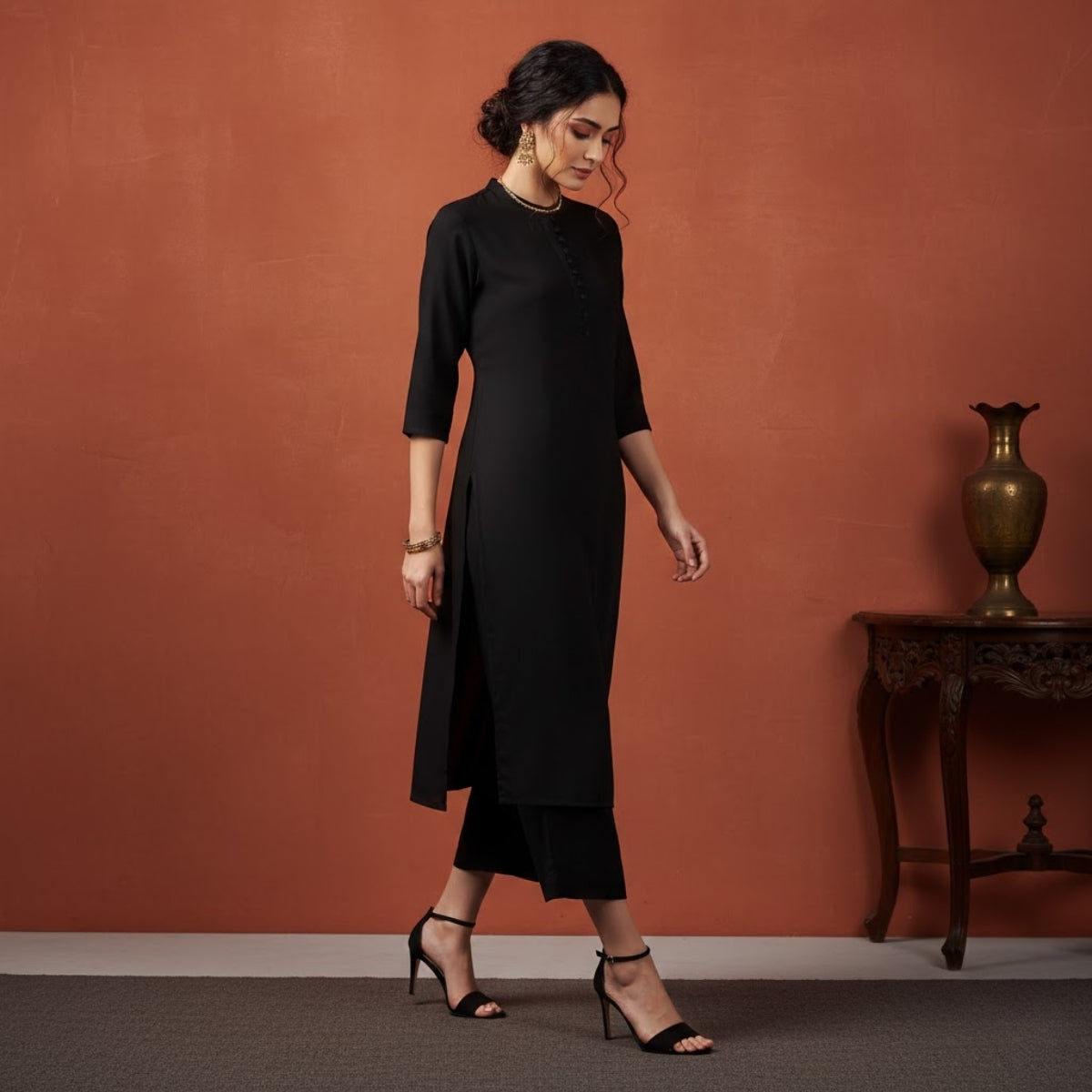 Women's Pack of 3 Pure Cotton Kurtas Pant Set without Dupatta |C-021