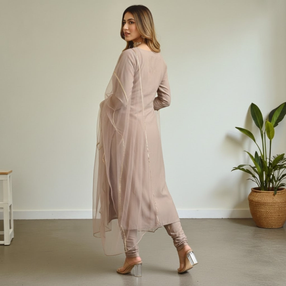 Women's Pack of 3 Pure Cotton Kurtis with Pant & Dupatta |C-013