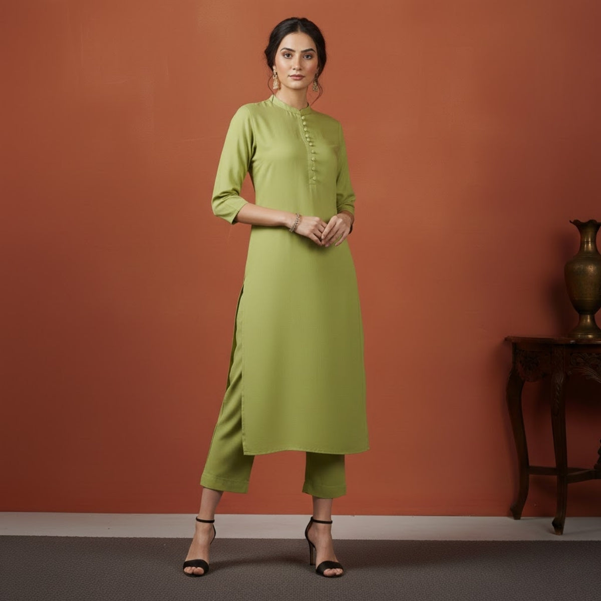 Women's Pack of 3 Pure Cotton Kurtas Pant Set without Dupatta |C-021