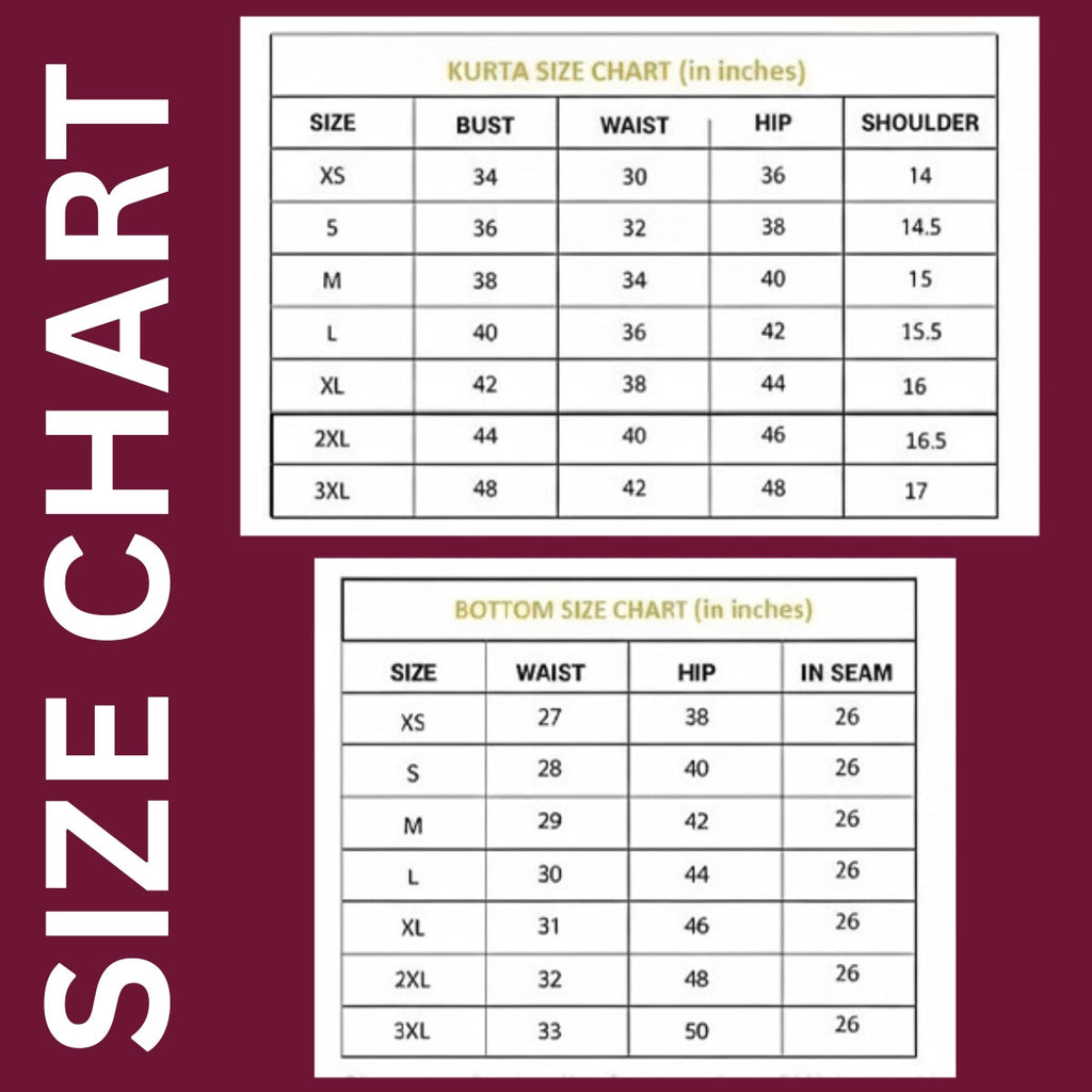 Pack of 2 Premium Cotton Kurtis with Pant & Dupatta – Casual Ethnic| C-17